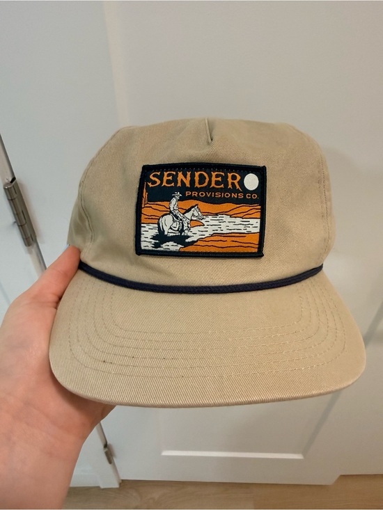 Sendero Provisions Co. Other - Sendero Provisions Co. Khaki Patch Cap with Navy Trim